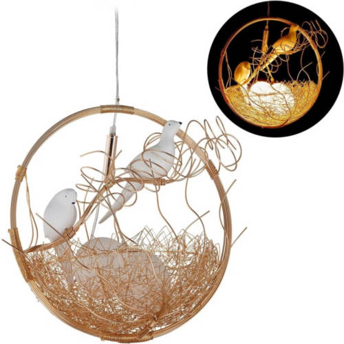 Relaxdays Hanglamp Vogelnest