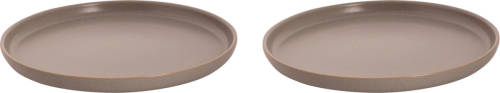 Palmer Bord Sandy Loam 28 Cm Grijs Stoneware 2 Stuk(s)