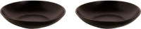 Mammoet Bord Diep Moon 21.5 Cm Zwart Stoneware 2 Stuk(s)