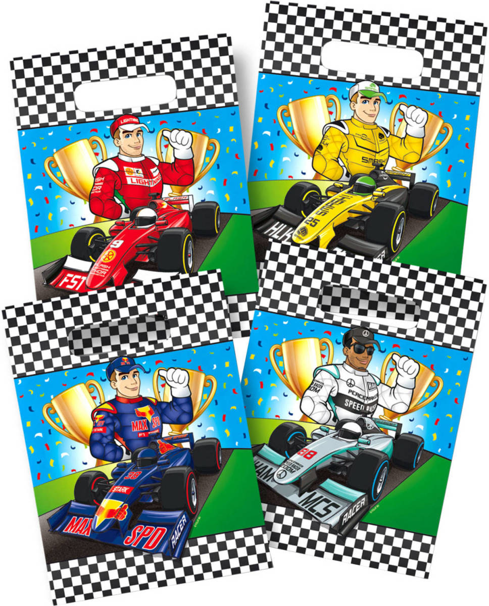 Folat Uitdeelzakjes Formule 1 Junior 29 X 18 Cm 8 Stuks