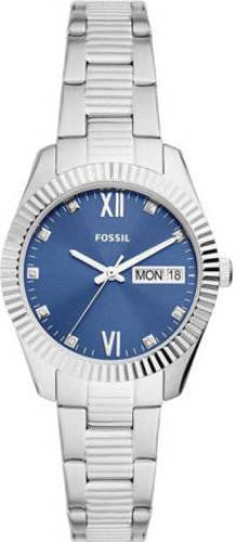 Fossil Horloge ES5197 Scarlette zilverkleurig
