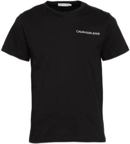 CALVIN KLEIN JEANS T-shirt van biologisch katoen zwart