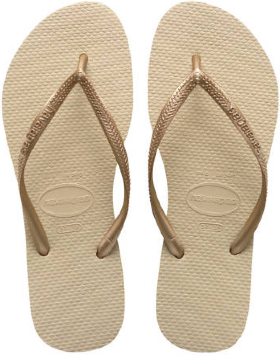 Havaianas Slim teenslippers zand/goud