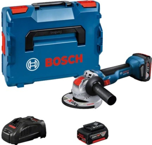 Bosch Blauw GWX 18V-10 Professional | Accu Haakse slijper met X-LOCK | L-BOXX | GBA 18V 5.0Ah