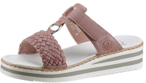 Rieker Slippers met mooi vlechtmotief