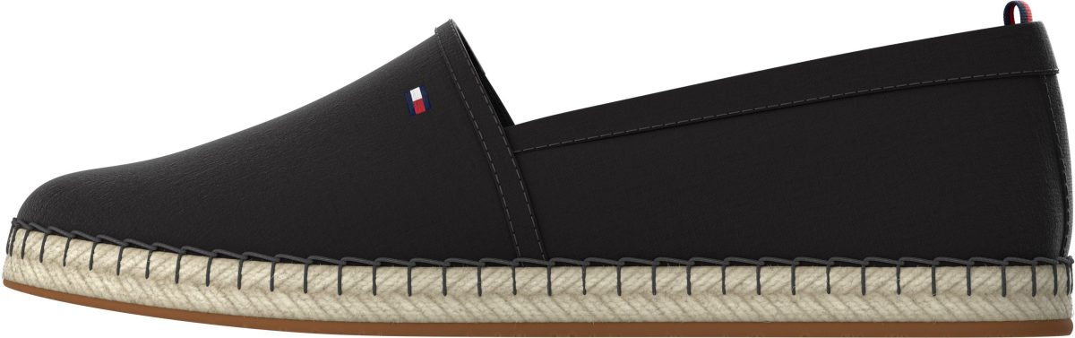 Tommy hilfiger Espadrilles BASIC TOMMY FLAT ESPADRILLE met geborduurd merklabel
