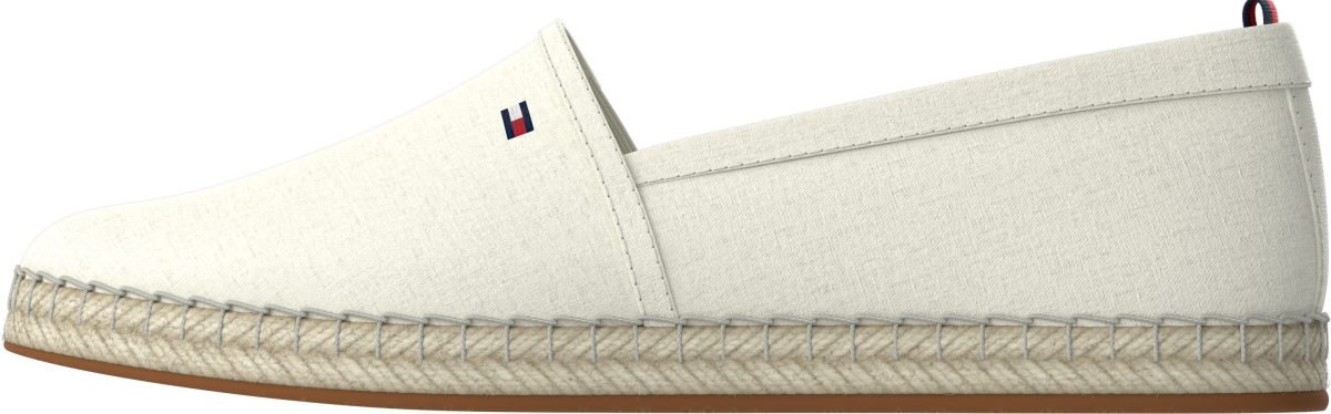 Tommy hilfiger Espadrilles BASIC TOMMY FLAT ESPADRILLE met geborduurd merklabel