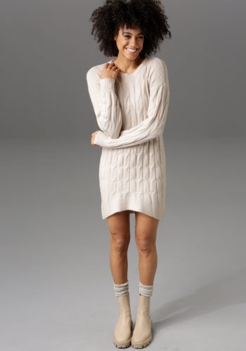 Aniston CASUAL Lange trui met trendy kabelmotief