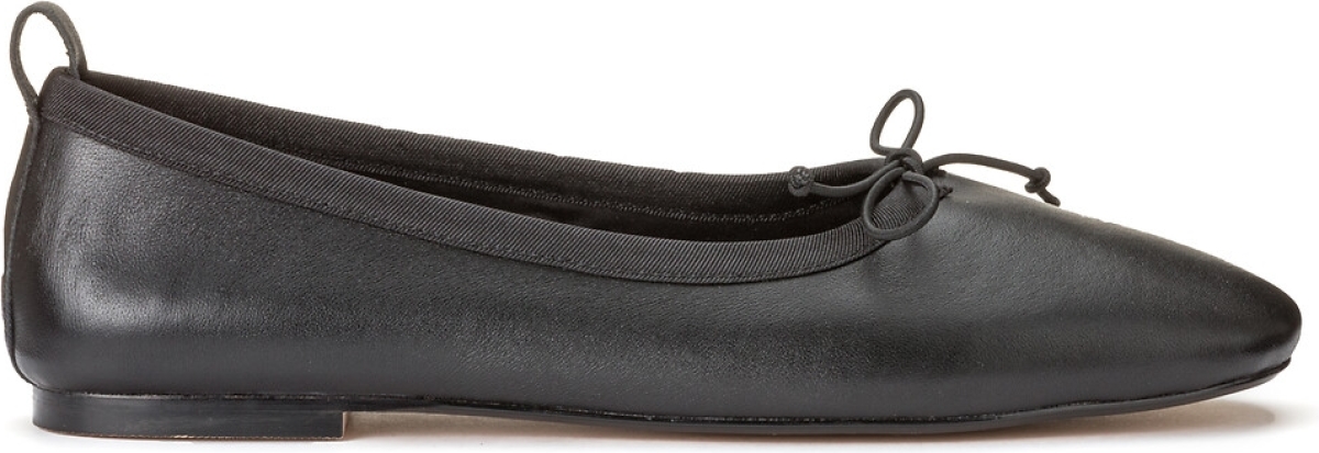 La Redoute Collections Leren ballerina's met strikje