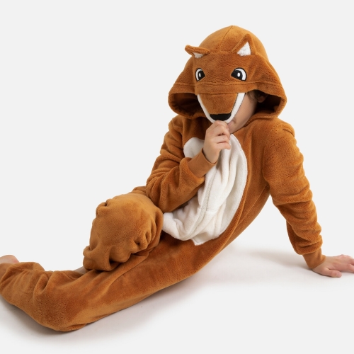 La Redoute Collections Onesie met kap, vos 3-14 jaar