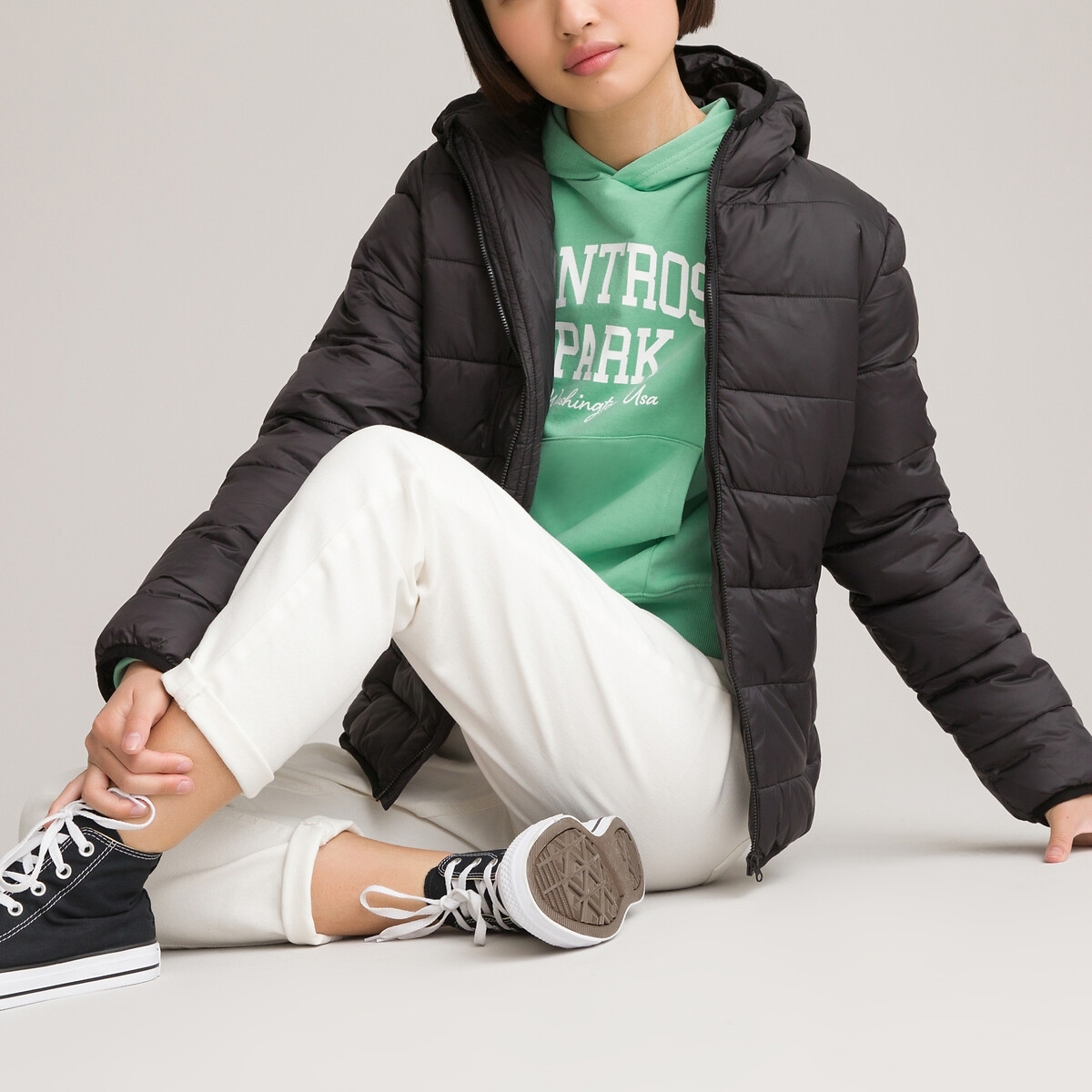 La Redoute Collections Donsjas met kap 10-16 jaar