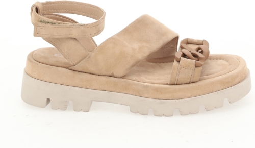 Mjus Sandalen in Suède leer, loopzool met groeven