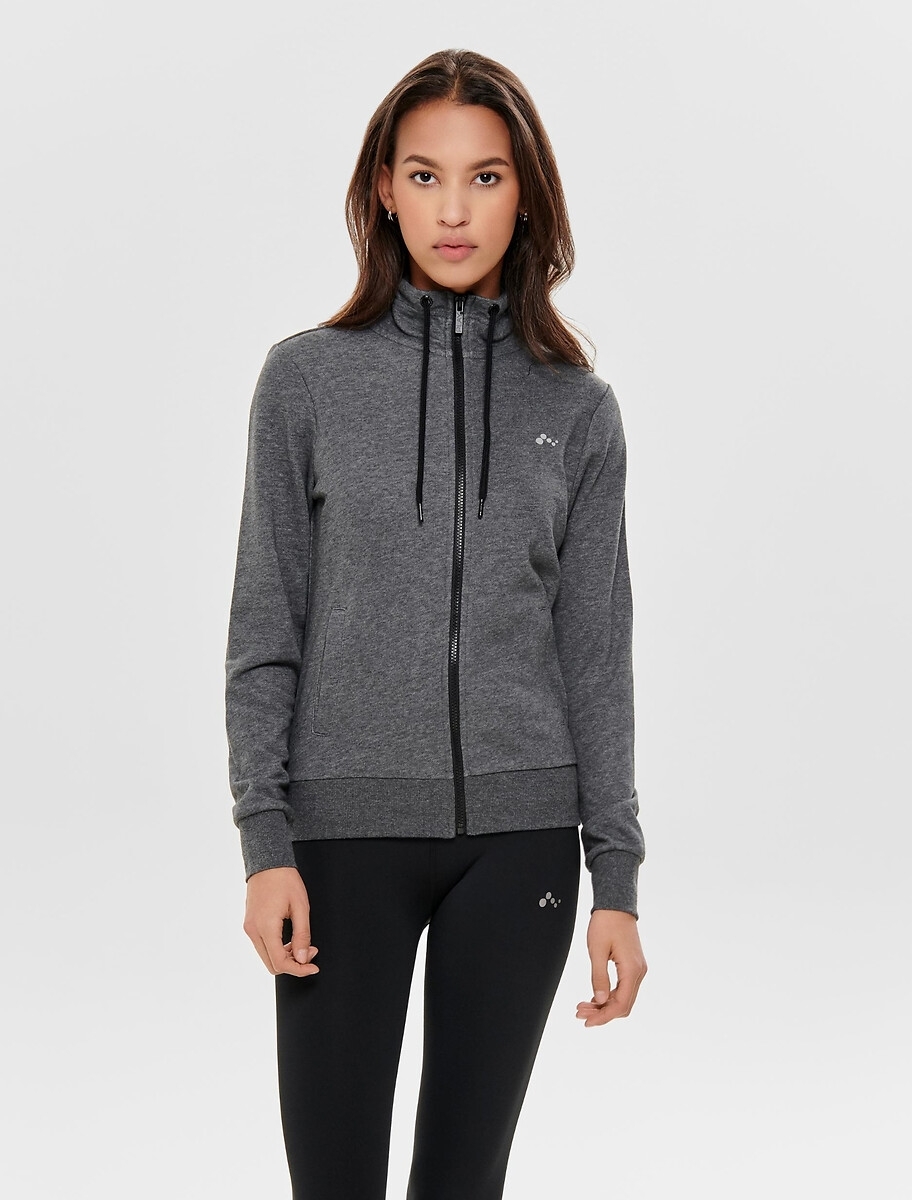ONLY PLAY Sweater met rits, Elina, 2 zakken