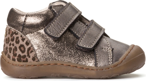 La Redoute Collections Leren sneakers met luipaard detail