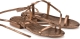 La Redoute Collections Metallic sandalen, enkellint en platte hak