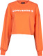 Converse Sweater met geboduurd logo op de borst, buidelzak