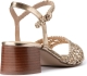 La Redoute Collections Gevlochten sandalen met brede hak