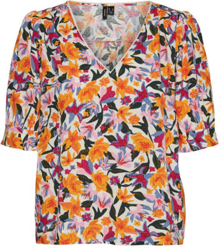 VERO MODA top VMTERI met all over print multicolor