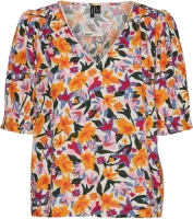 VERO MODA Bedrukte blouse met V-hals