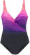 Lascana badpak donkerblauw/paars/roze