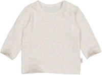 LEVV newborn baby gebloemde basic longsleeve LNICOLANOS ecru/zand