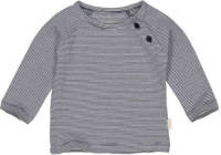 LEVV newborn baby gestreepte basic longsleeve LNERONOS donkerblauw