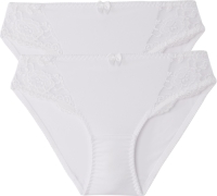 La Redoute Collections Set van 2 slips in kant en microvezels