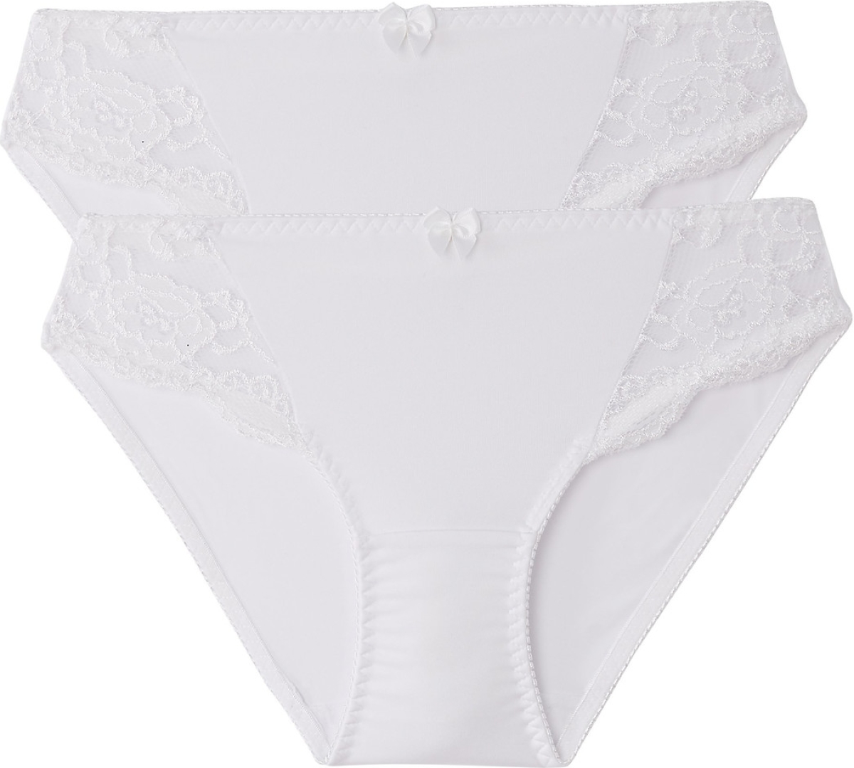 La Redoute Collections Set van 2 slips in kant en microvezels
