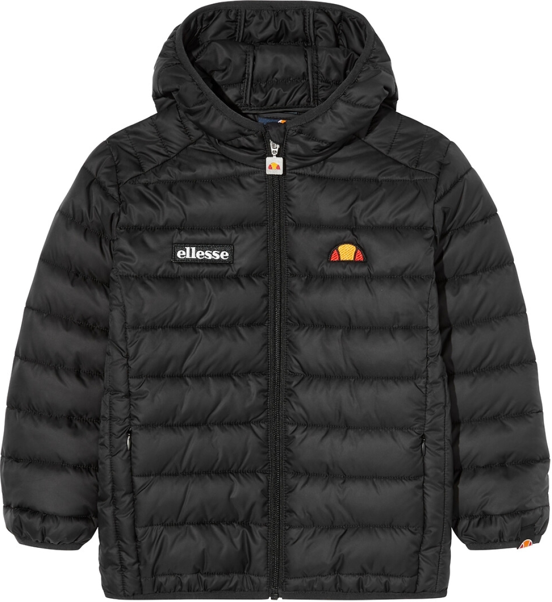 Ellesse gewatteerde jas met logo zwart