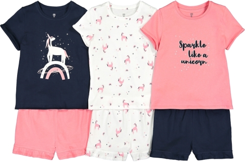 La Redoute Collections Set van 3 pyjashorts 'eenhoorn' motief