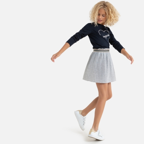 La Redoute Collections Plissérok, elastische taille, 3-12 jaar