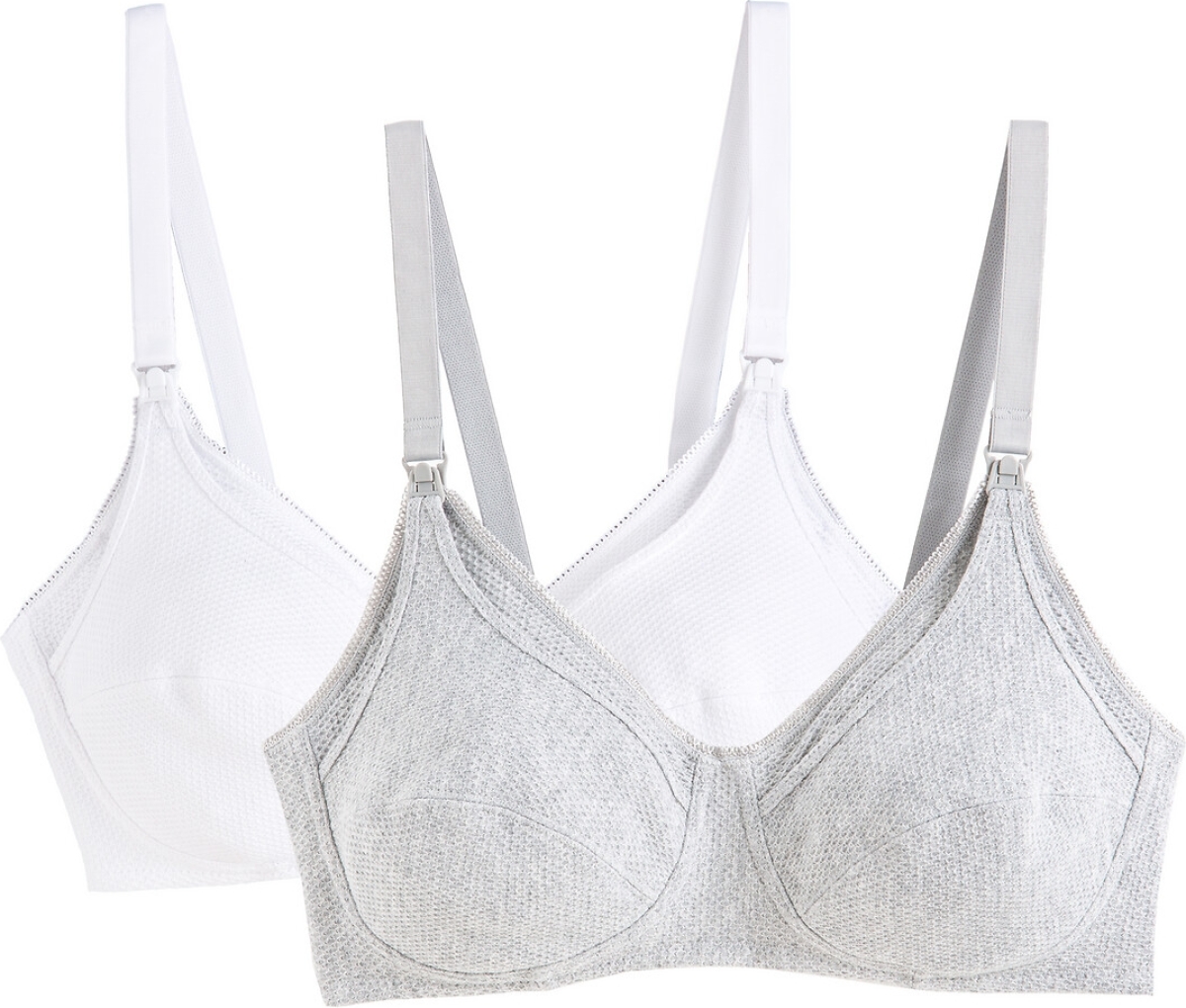 La Redoute Collections Set van 2 borstvoedingsbeha's in katoen