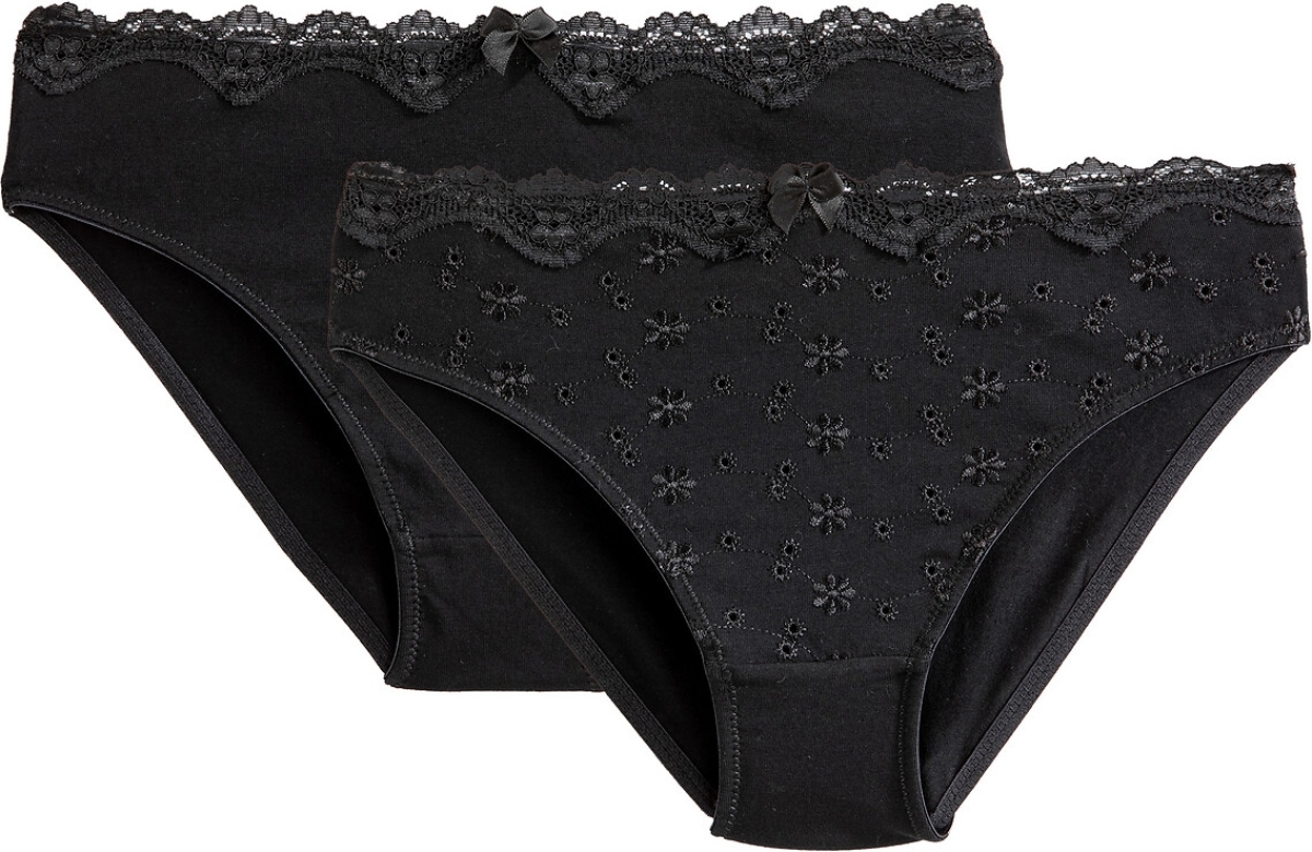 La Redoute Collections Set van 2 slips in geborduurd katoen