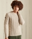 Superdry Trui met ronde hals in kabeltricot Jacob