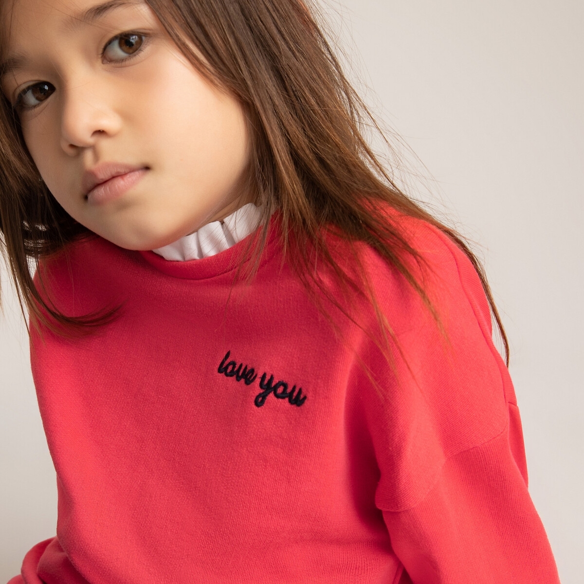 La Redoute Collections Sweater met 2 in 1 effect in bio katoen 3-12 jaar