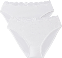 La Redoute Collections Set van 2 slips in geborduurd katoen