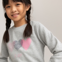 La Redoute Collections Sweater met ronde hals, bio katoen 3-12 jaar