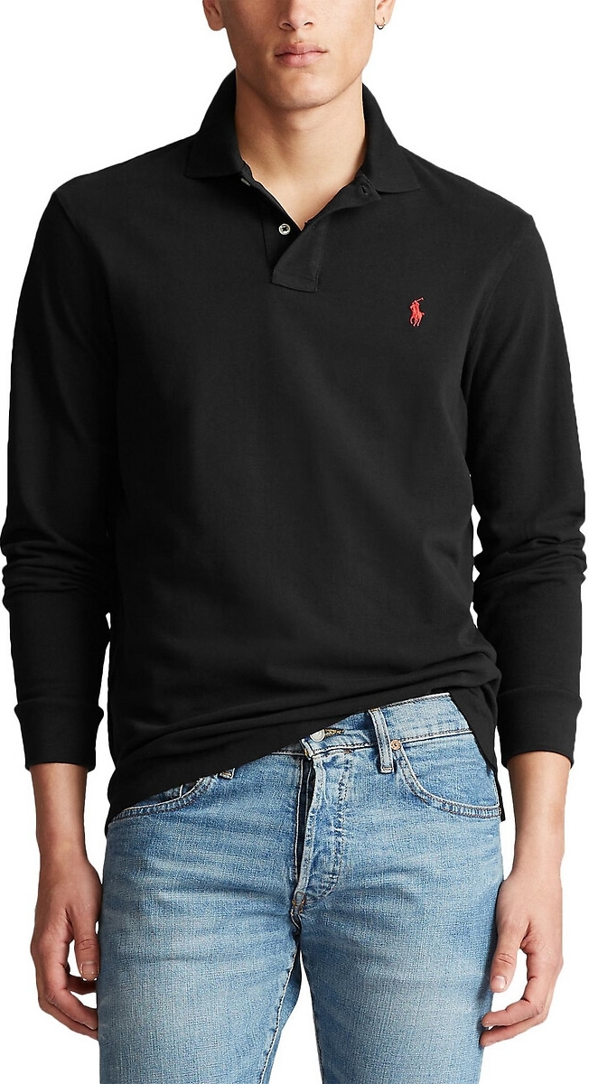Polo Shirt Lange Mouw Polo ralph lauren  POLO AJUSTE DROIT EN COTON BASIC MESH LOGO PONY PLAYER