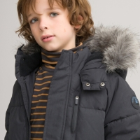 La Redoute Collections Donsjas met kap, lang en warm