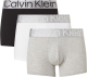 Calvin Klein Underwear Set van 3 effen boxershorts, tailleband met groot logo