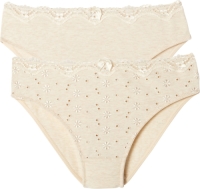 La Redoute Collections Set van 2 slips in geborduurd katoen
