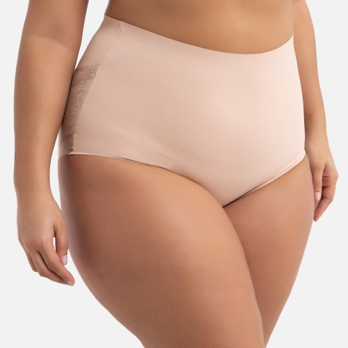 La Redoute Collections Plus Hoge steunslip achterkant in kant