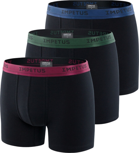 Impetus Set van 3 effen boxershorts, stretchkatoen