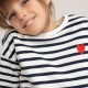 La Redoute Collections Gestreepte sweater met ronde hals in bio katoen 3-12 jaar