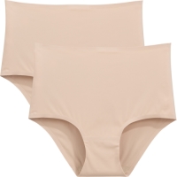 La Redoute Collections Set van 2 hoge onzichtbare slips in microvezel