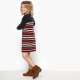 La Redoute Collections Multicolor gestreepte jurk 3-12 jaar