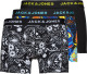 Jack & Jones Set van 3 boxershorts bloemenprint