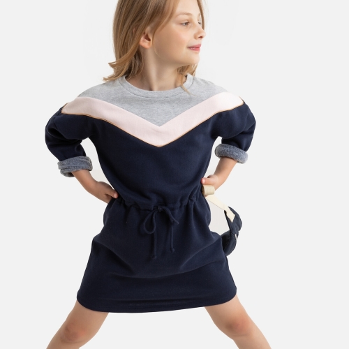 La Redoute Collections Jurk met lange mouwen in molton 3-12 jaar