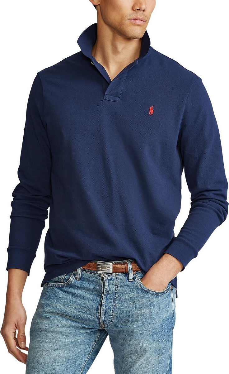 Polo Shirt Lange Mouw Polo ralph lauren  POLO AJUSTE DROIT EN COTON BASIC MESH LOGO PONY PLAYER