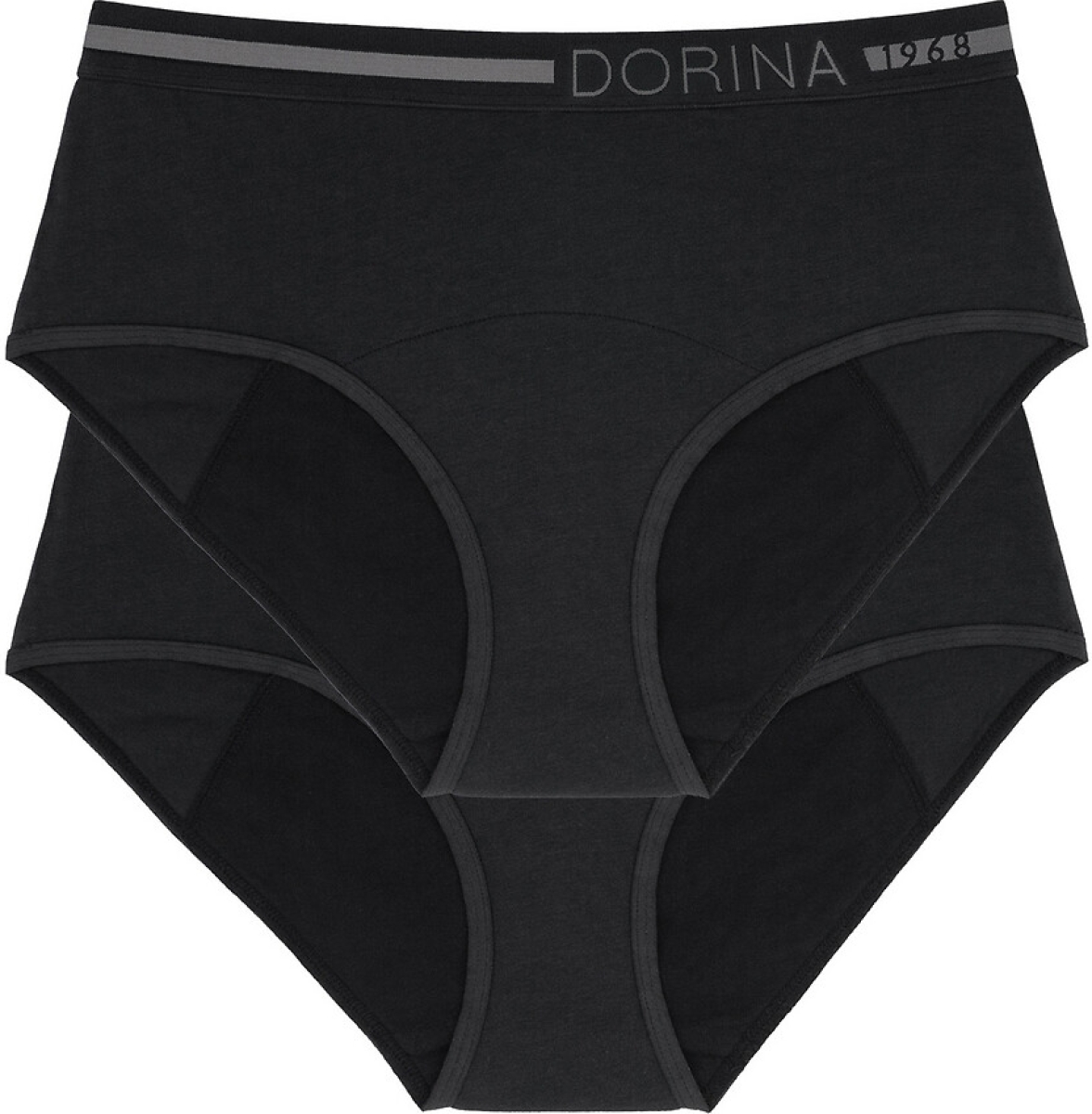 Dorina Set van 2 midi menstruatie slips in bio katoen Eco Moon
